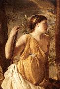 POUSSIN, Nicolas The Inspiration of the Poet (detail) af Sweden oil painting artist